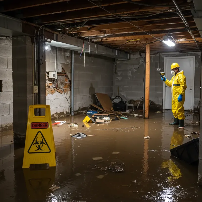 Flooded Basement Electrical Hazard in Harvest, AL Property